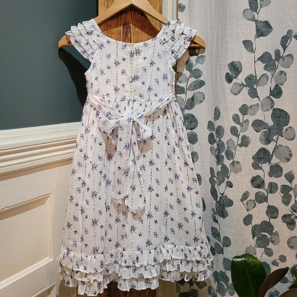 VINTAGE LAURA ASHLEY LONDON FIT AND FLARE DRESS - Picture 2 of 9